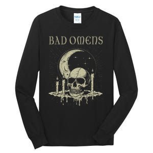 Graphic Moths And Skulls Classic Bad Personalized 70s Omens Tall Long Sleeve T-Shirt