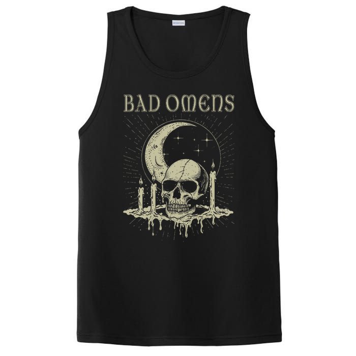 Graphic Moths And Skulls Classic Bad Personalized 70s Omens PosiCharge Competitor Tank