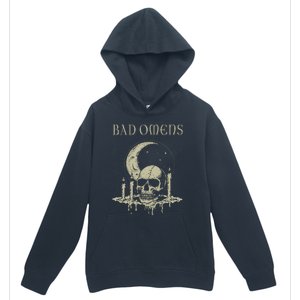 Graphic Moths And Skulls Classic Bad Personalized 70s Omens Urban Pullover Hoodie