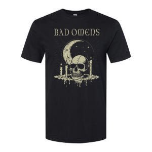 Graphic Moths And Skulls Classic Bad Personalized 70s Omens Softstyle CVC T-Shirt