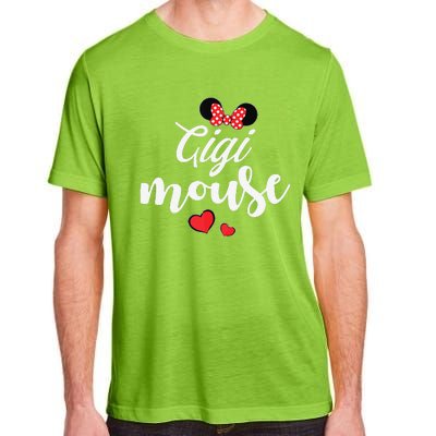 Gigi Mouse And Gigi Mouse Heart Funny Mother's Day Adult ChromaSoft Performance T-Shirt