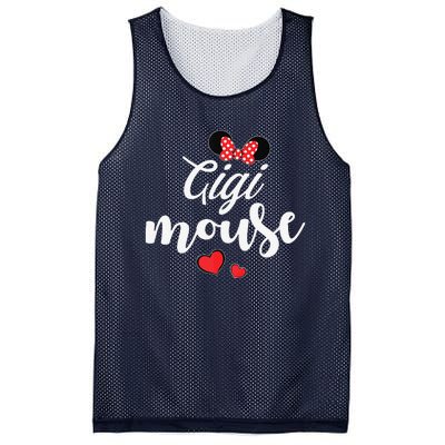 Gigi Mouse And Gigi Mouse Heart Funny Mother's Day Mesh Reversible Basketball Jersey Tank