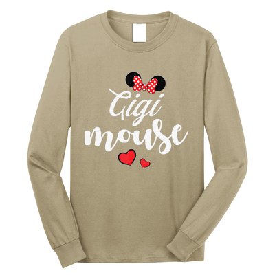 Gigi Mouse And Gigi Mouse Heart Funny Mother's Day Long Sleeve Shirt