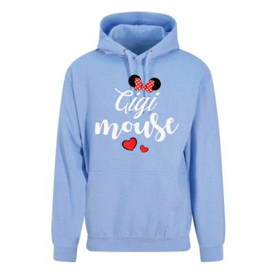 Gigi Mouse And Gigi Mouse Heart Funny Mother's Day Unisex Surf Hoodie