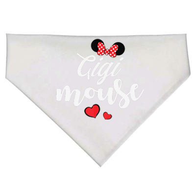 Gigi Mouse And Gigi Mouse Heart Funny Mother's Day USA-Made Doggie Bandana