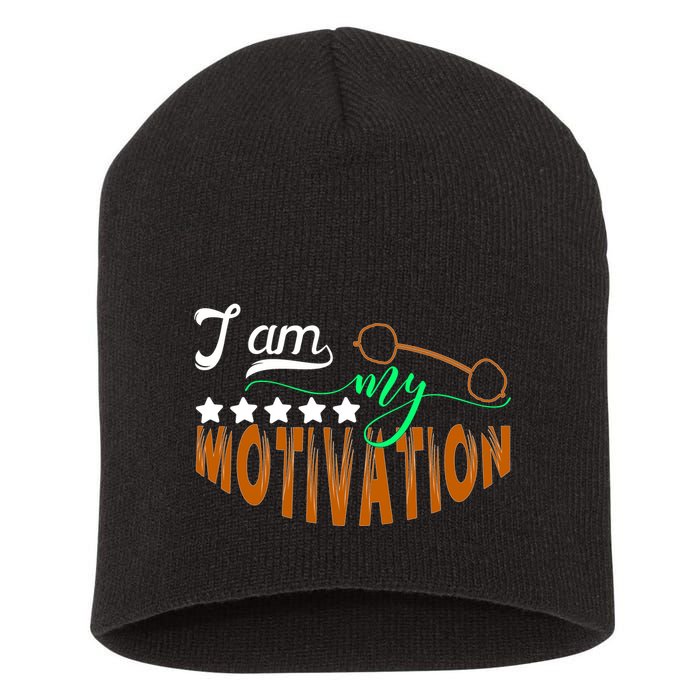 Gym Motivation Apparel Short Acrylic Beanie