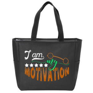 Gym Motivation Apparel Zip Tote Bag