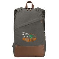 Gym Motivation Apparel Cotton Canvas Backpack