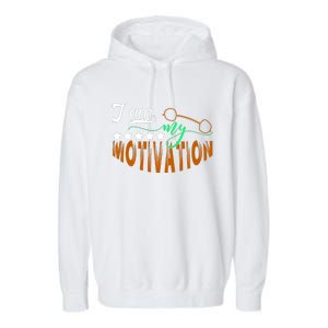 Gym Motivation Apparel Garment-Dyed Fleece Hoodie