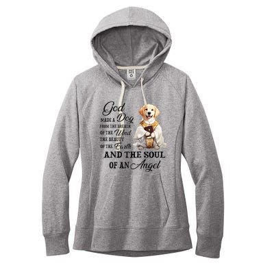 God made a dog from the breath of the wind Women's Fleece Hoodie