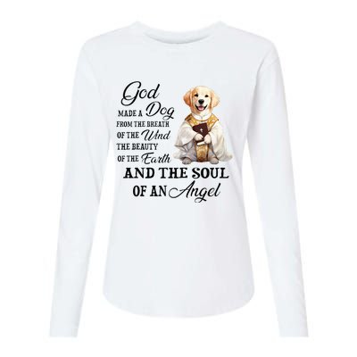 God made a dog from the breath of the wind Womens Cotton Relaxed Long Sleeve T-Shirt