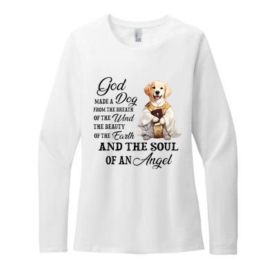 God made a dog from the breath of the wind Womens CVC Long Sleeve Shirt