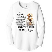 God made a dog from the breath of the wind Women's Perfect Tri Tunic Long Sleeve Shirt