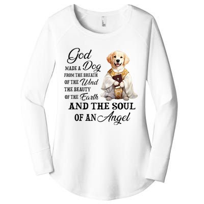 God made a dog from the breath of the wind Women's Perfect Tri Tunic Long Sleeve Shirt