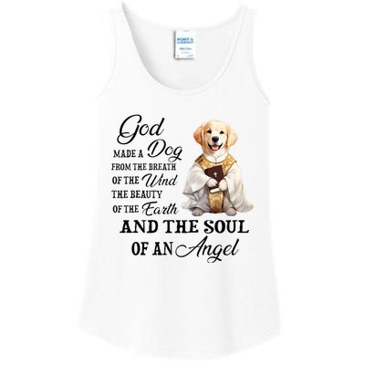 God made a dog from the breath of the wind Ladies Essential Tank