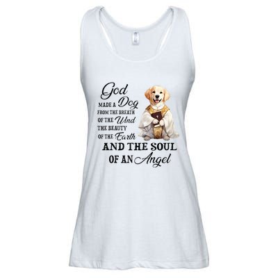 God made a dog from the breath of the wind Ladies Essential Flowy Tank