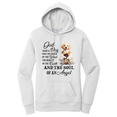 God made a dog from the breath of the wind Women's Pullover Hoodie