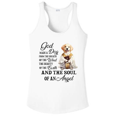 God made a dog from the breath of the wind Ladies PosiCharge Competitor Racerback Tank