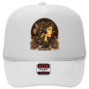 Greek Mythology Ancient Goddess Athena Olympian Deity High Crown Mesh Back Trucker Hat