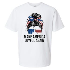 Girl Make America Joyful Again Kamala Harris Tim Walz Waltz 2024 Joyful Warriors Sueded Cloud Jersey T-Shirt