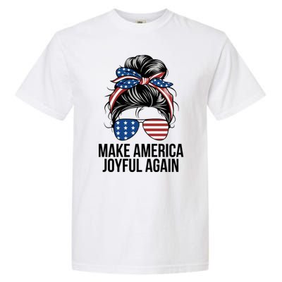 Girl Make America Joyful Again Kamala Harris Tim Walz Waltz 2024 Joyful Warriors Garment-Dyed Heavyweight T-Shirt