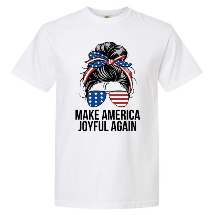 Girl Make America Joyful Again Kamala Harris Tim Walz Waltz 2024 Joyful Warriors Garment-Dyed Heavyweight T-Shirt