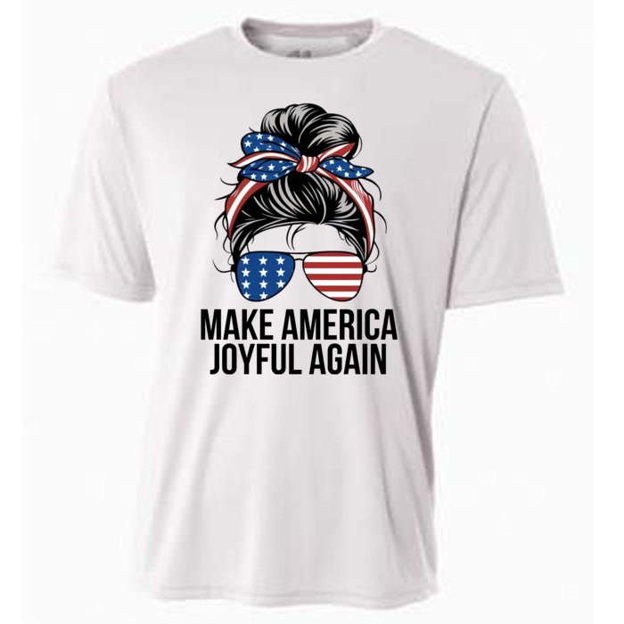 Girl Make America Joyful Again Kamala Harris Tim Walz Waltz 2024 Joyful Warriors Cooling Performance Crew T-Shirt