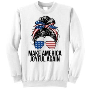 Girl Make America Joyful Again Kamala Harris Tim Walz Waltz 2024 Joyful Warriors Sweatshirt