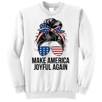 Girl Make America Joyful Again Kamala Harris Tim Walz Waltz 2024 Joyful Warriors Sweatshirt