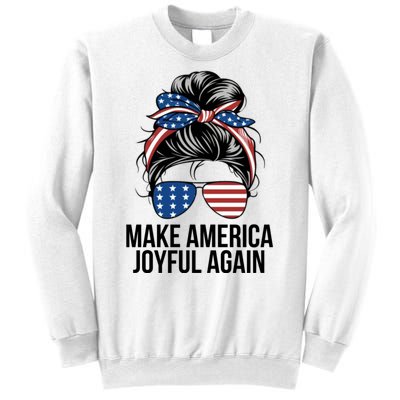 Girl Make America Joyful Again Kamala Harris Tim Walz Waltz 2024 Joyful Warriors Sweatshirt