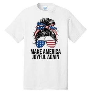 Girl Make America Joyful Again Kamala Harris Tim Walz Waltz 2024 Joyful Warriors Tall T-Shirt