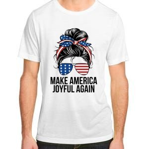 Girl Make America Joyful Again Kamala Harris Tim Walz Waltz 2024 Joyful Warriors Adult ChromaSoft Performance T-Shirt