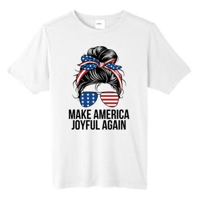 Girl Make America Joyful Again Kamala Harris Tim Walz Waltz 2024 Joyful Warriors Tall Fusion ChromaSoft Performance T-Shirt