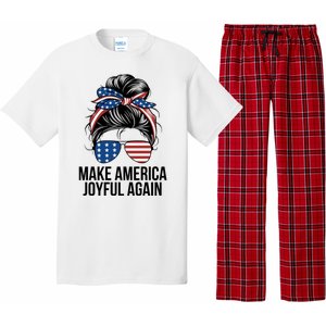 Girl Make America Joyful Again Kamala Harris Tim Walz Waltz 2024 Joyful Warriors Pajama Set