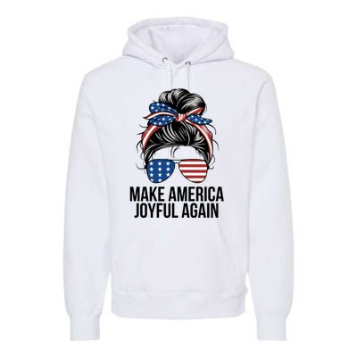 Girl Make America Joyful Again Kamala Harris Tim Walz Waltz 2024 Joyful Warriors Premium Hoodie