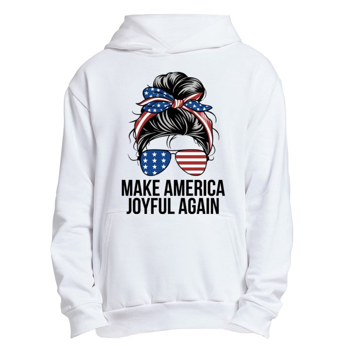 Girl Make America Joyful Again Kamala Harris Tim Walz Waltz 2024 Joyful Warriors Urban Pullover Hoodie