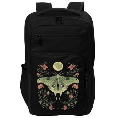 Goblincore Moth And Butterfly Moonphases Flowers Cottagecore Impact Tech Backpack