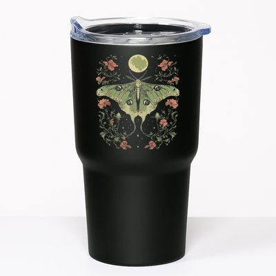 Goblincore Moth And Butterfly Moonphases Flowers Cottagecore Tumbler