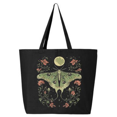 Goblincore Moth And Butterfly Moonphases Flowers Cottagecore 25L Jumbo Tote