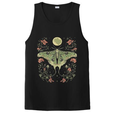 Goblincore Moth And Butterfly Moonphases Flowers Cottagecore PosiCharge Competitor Tank