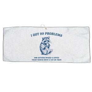 Getting Myself A Little Treat Silly Large Microfiber Waffle Golf Towel