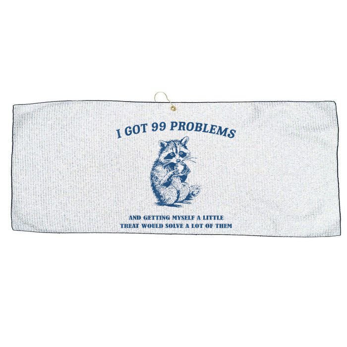 Getting Myself A Little Treat Silly Large Microfiber Waffle Golf Towel