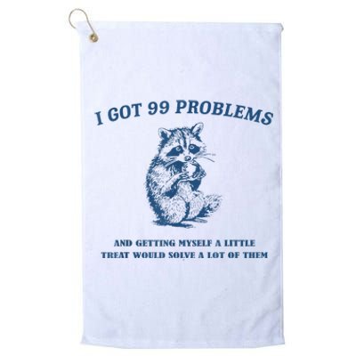 Getting Myself A Little Treat Silly Platinum Collection Golf Towel