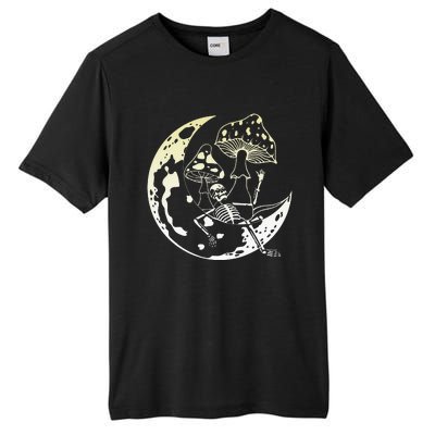 Goblincore Moon Aesthetic Mushroom Skeleton Tall Fusion ChromaSoft Performance T-Shirt