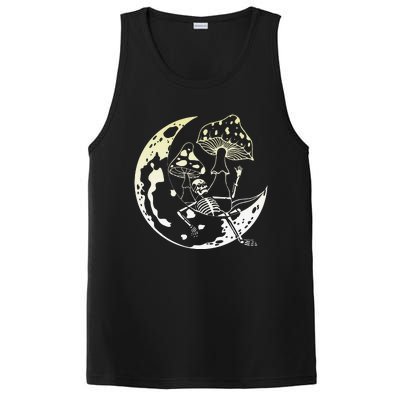 Goblincore Moon Aesthetic Mushroom Skeleton PosiCharge Competitor Tank