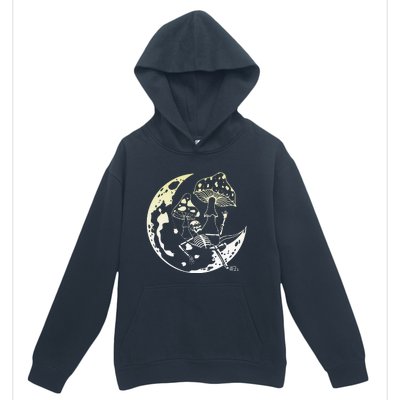 Goblincore Moon Aesthetic Mushroom Skeleton Urban Pullover Hoodie