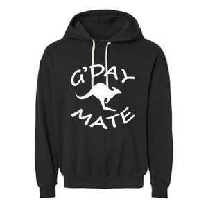 GDay Mate Australian Australia Land Down Under Garment-Dyed Fleece Hoodie