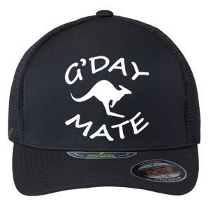 GDay Mate Australian Australia Land Down Under Flexfit Unipanel Trucker Cap