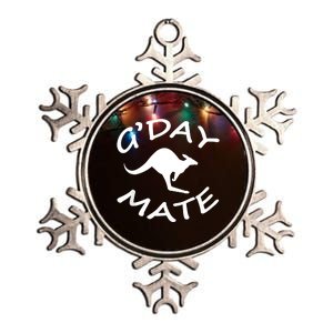 GDay Mate Australian Australia Land Down Under Metallic Star Ornament