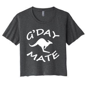 GDay Mate Australian Australia Land Down Under Women's Crop Top Tee